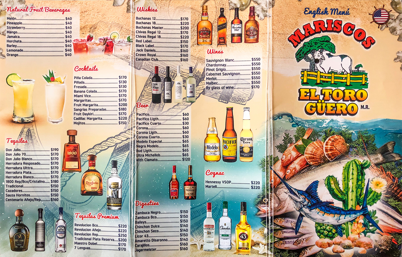 Toro Güero - Digital menu